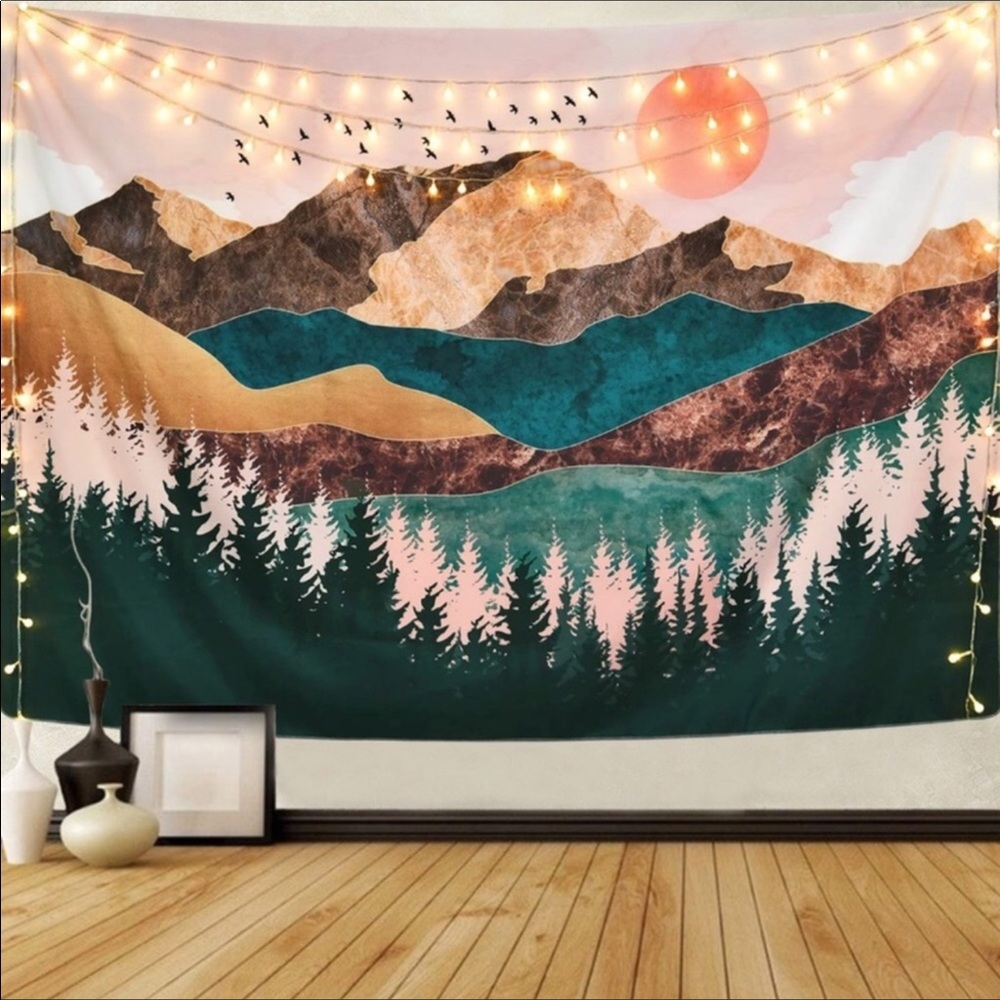 Urban Outfitters Mountain ⛰ Tapestry 51x60 - Picture 2 of 3